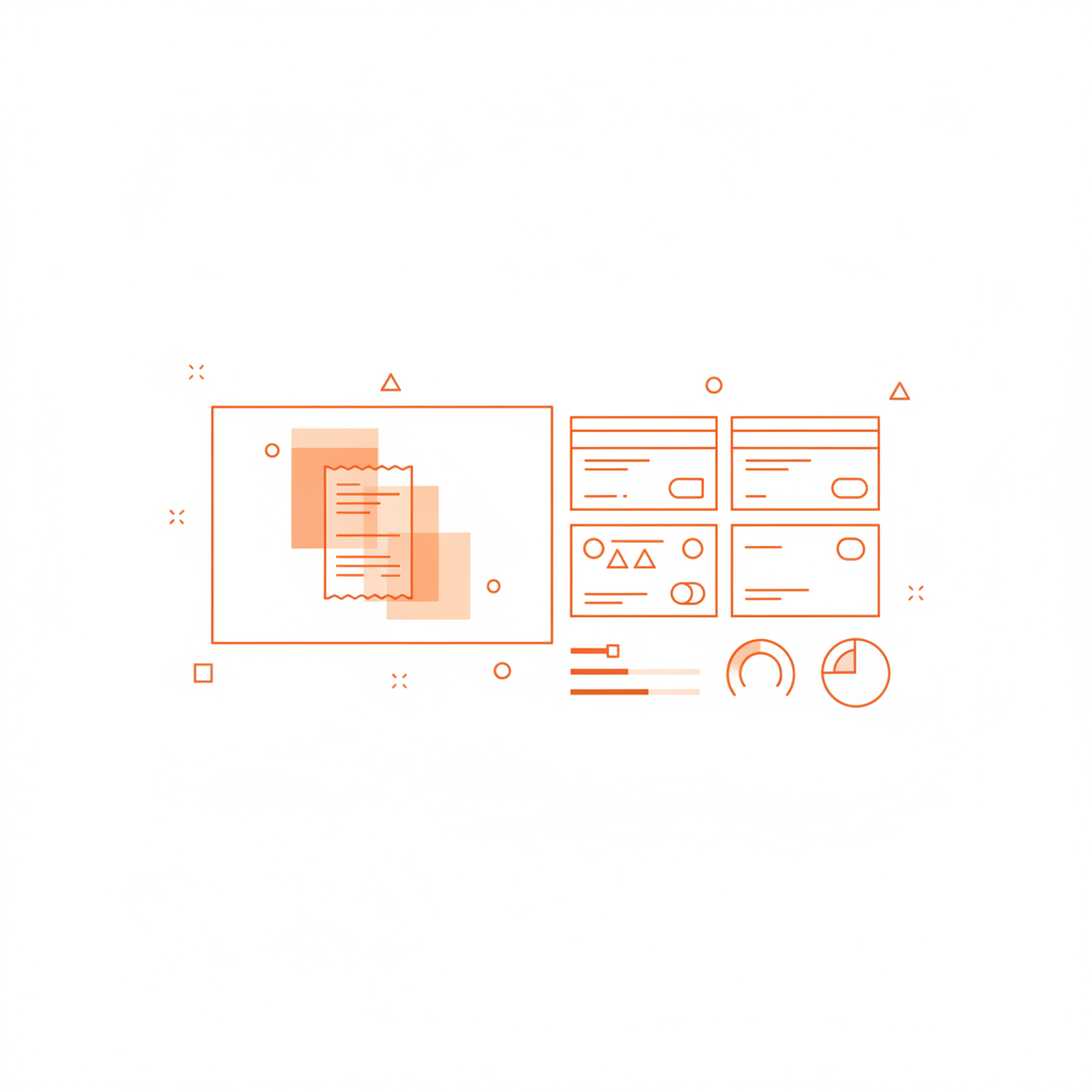 Financial interface mockup